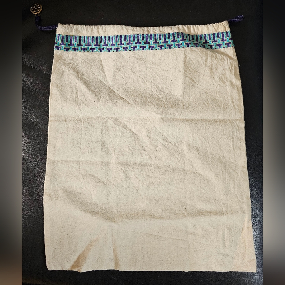 Tory Burch Canvas Drawstring Dustbag EUC